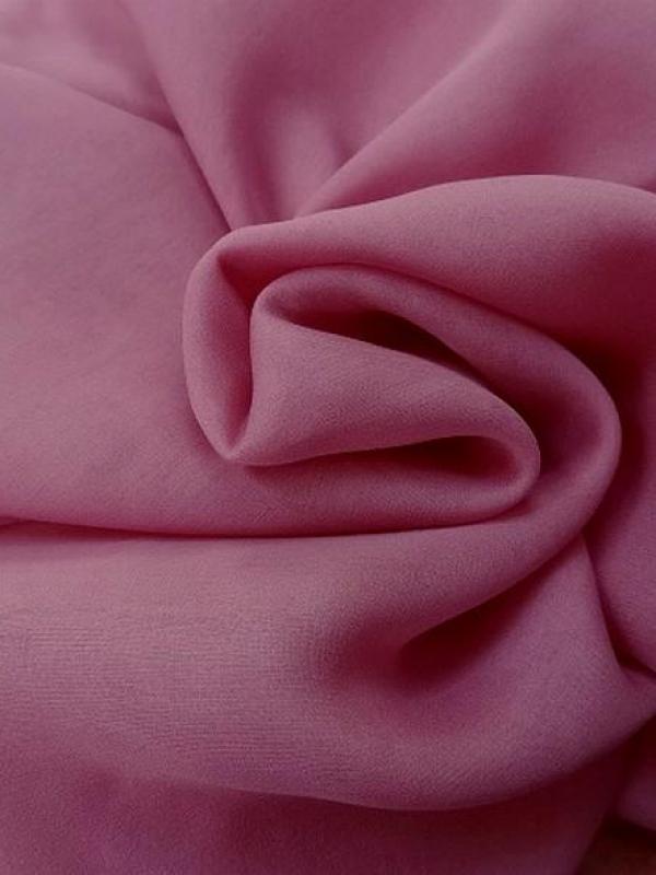 Mousseline de soie lisse rose indien 2