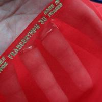 Mousseline de soie lisse rouge coquelicot 1 
