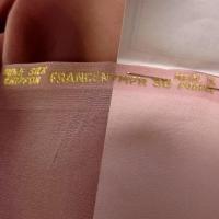 Mousseline de soie lisse teinte vieux rose