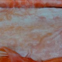Mousseline de soie marbree corail 1 
