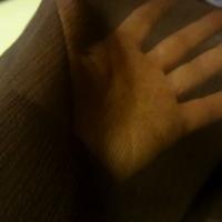 Mousseline de soie marron cacao 3