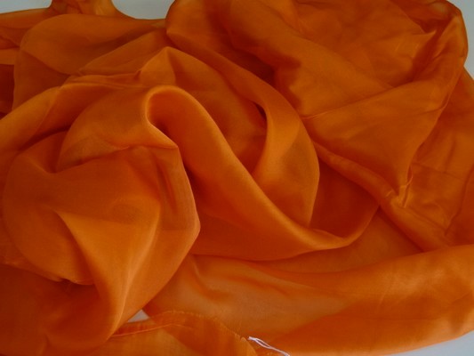 Mousseline de soie orange 1