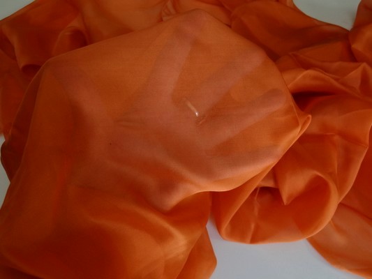 Mousseline de soie orange 2