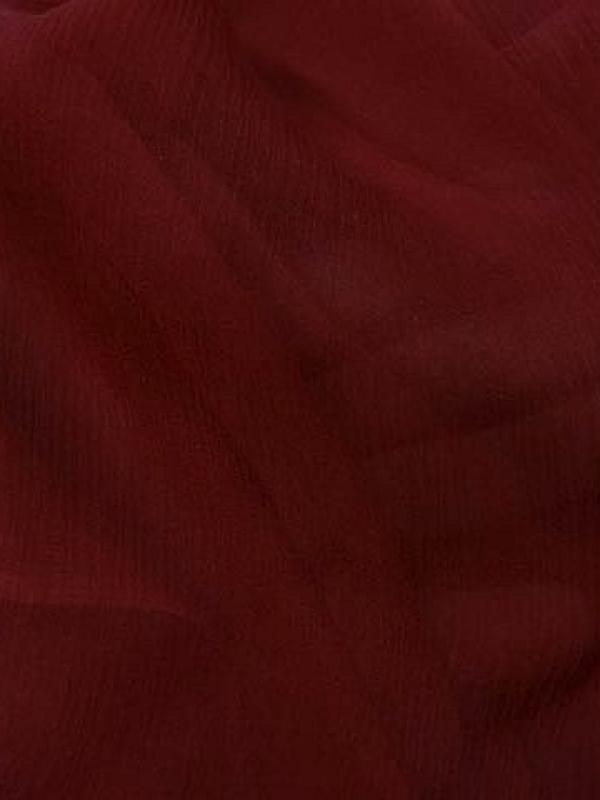 Mousseline de soie rouge carmin 2 