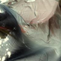 Mousseline de soie tie and dye gris noir 1 