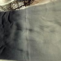 Mousseline de soie tie and dye gris noir