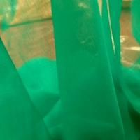 Mousseline de soie vert emeraude 1 