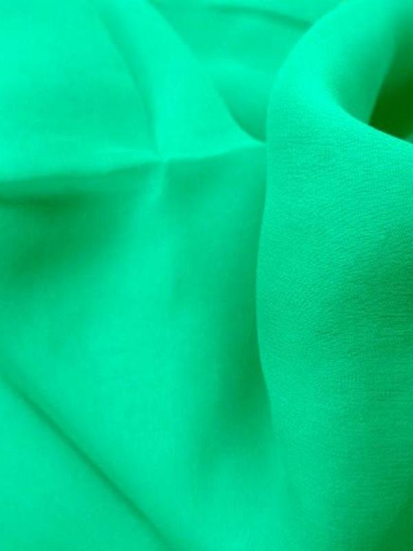 Mousseline de soie vert emeraude 3 