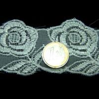 Mousseline dentelle brodee blanche motif bouton de rose 2 
