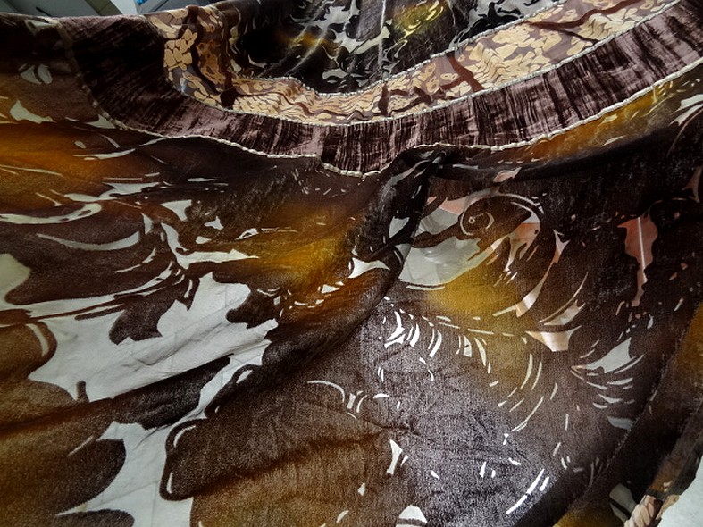 Mousseline devoree velours marbre ocre et chocolat 3