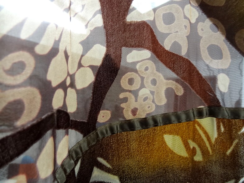 Mousseline devoree velours marbre ocre et chocolat 4