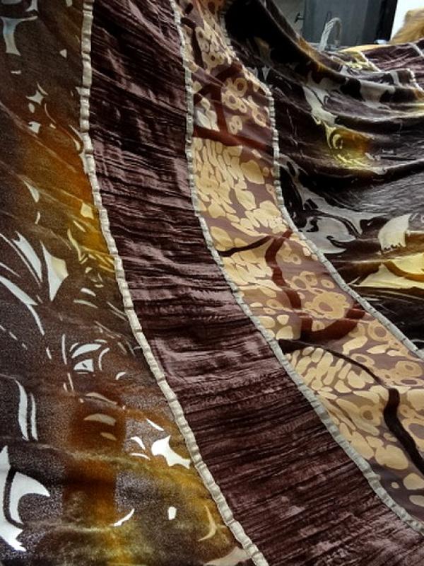 Mousseline devoree velours marbre ocre et chocolat 6 
