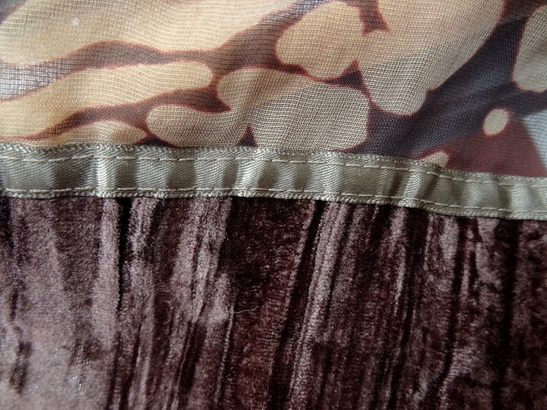 Mousseline devoree velours marbre ocre et chocolat 7