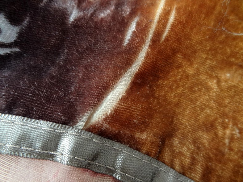 Mousseline devoree velours marbre ocre et chocolat 8