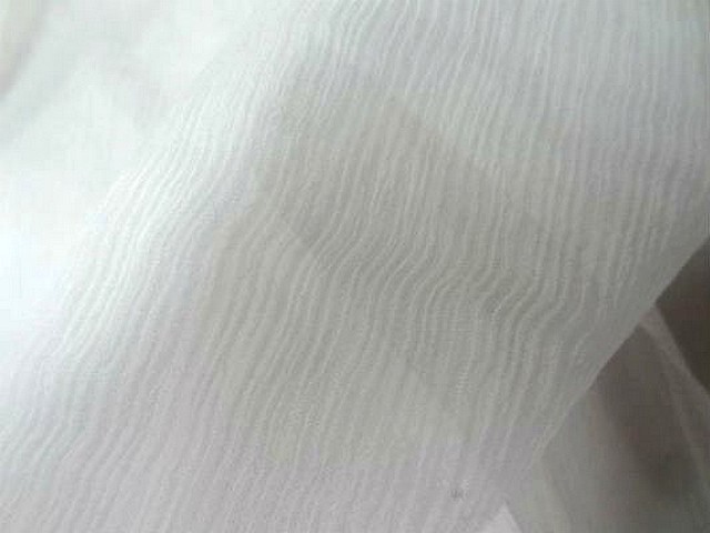 Mousseline en soie blanche 2