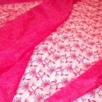 Mousseline fine fuchsia brodee 1