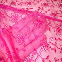 Mousseline fine fuchsia brodee 3