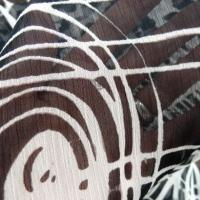 Mousseline froisse graphique noir et blanc 3