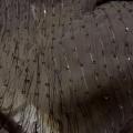 Mousseline froissee teinte cachou a sequins 1 