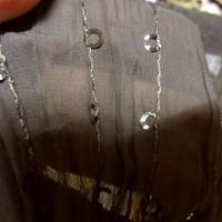 Mousseline froissee teinte cachou a sequins 3 