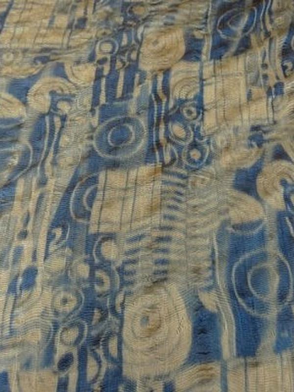 Mousseline gaufree motifs psychedeliques 1 