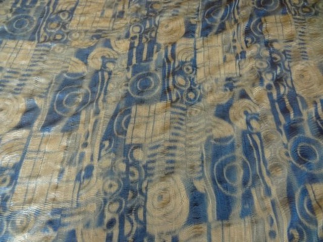 Mousseline gaufree motifs psychedeliques 1
