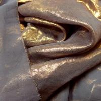Mousseline gris fumee lame cuivre 2 
