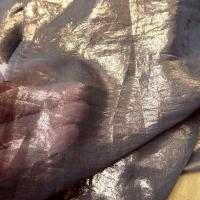 Mousseline gris fumee lame cuivre 3