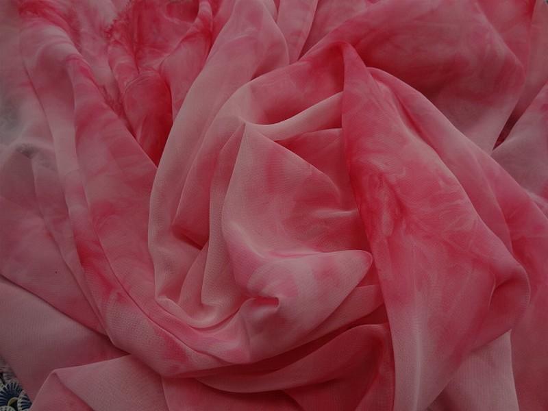 Mousseline marbree tons roses 1