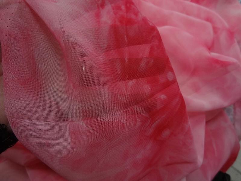 Mousseline marbree tons roses 2