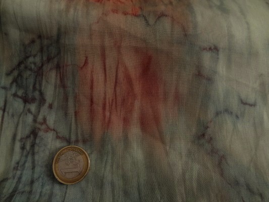 Mousseline motifs fond océan abstrait 02