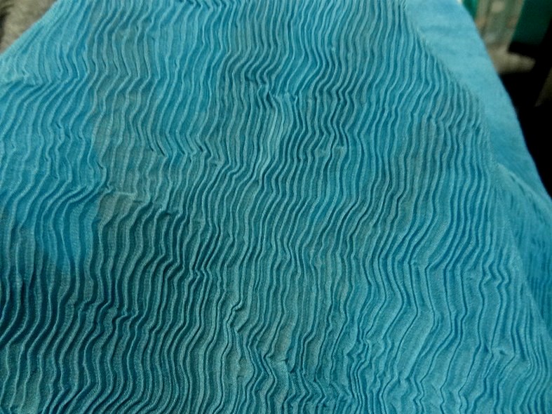 Mousseline plissee magma bleu des mers du sud 3 