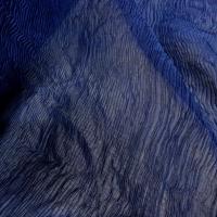 Mousseline plissee magma bleu outremer 2