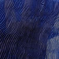 Mousseline plissee magma bleu outremer 3