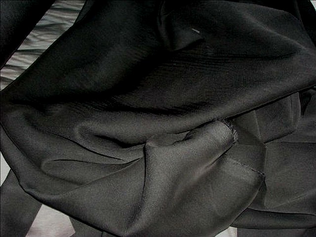 Mousseline polyester noire 