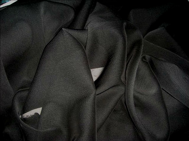 Mousseline polyester noire 2 