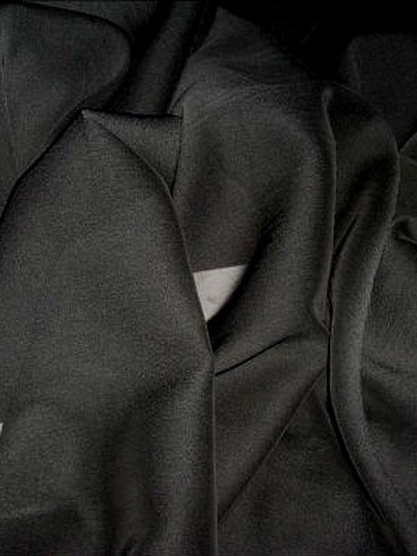Mousseline polyester noire 2 