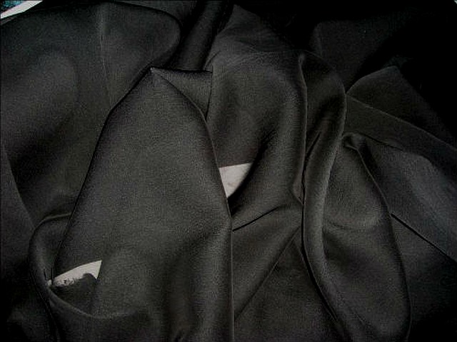 Mousseline polyester noire 2