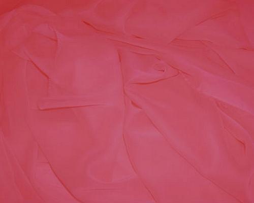 Mousseline polyester rose incarnat 