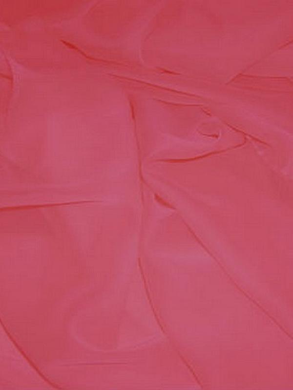 Mousseline polyester rose incarnat 