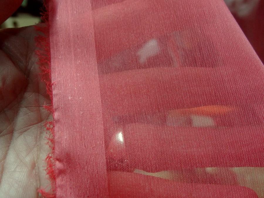 Mousseline rose incarnat