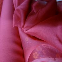 Mousseline rose profond 1 