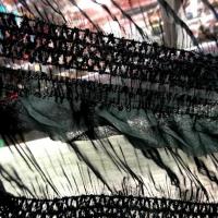 Mousseline smockee noire a volants et sequins 3 1