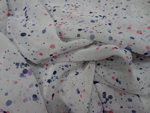 Mousseline teinte argile taches d encre 3