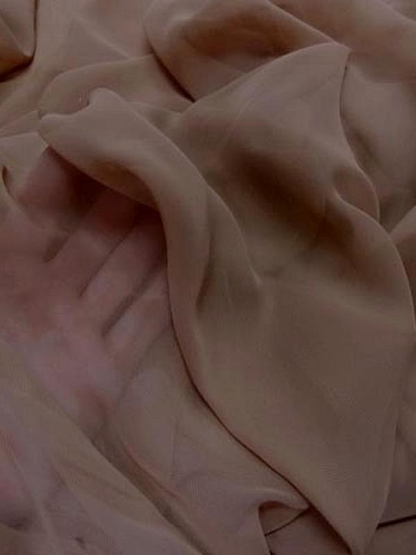 Mousseline teinte beige poudre 1 
