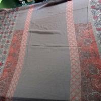 Mousseline voile rose ethnique 1