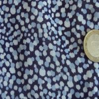Mousseline tachetée bleu 02