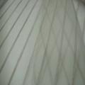 Organza blanc brode raye fil lin 1 