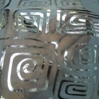 Organza blanc nacre spirales argentees 2 