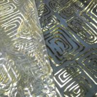 Organza blanc nacre spirales dorees 3 